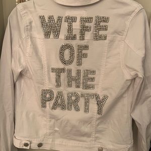 Judith March beaded “Wife of the Party” jacket